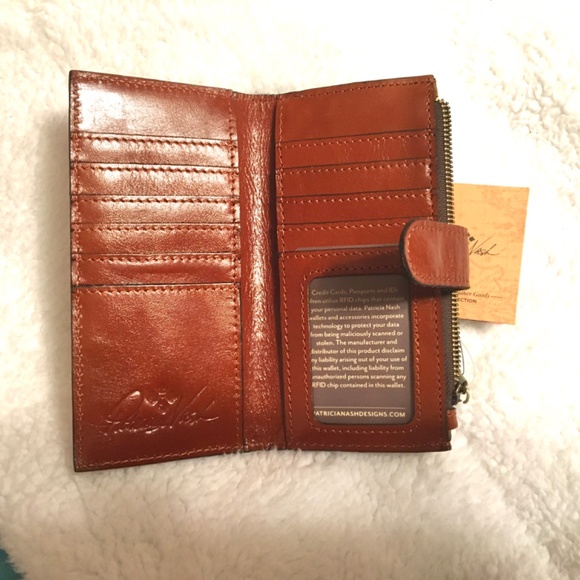 Patricia Nash European Trip Nazari Leather Wallet NEW with tag - Picture 6 of 8